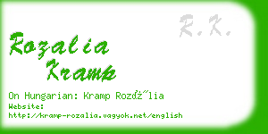 rozalia kramp business card